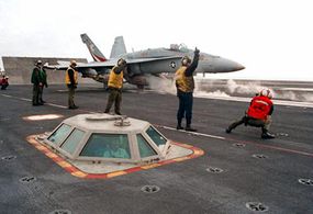 Catapults and Taking Off from an Aircraft Carrier