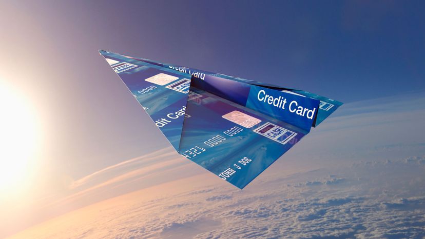 credit card airplane