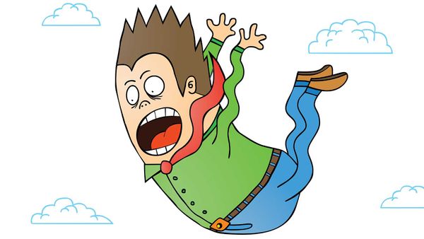 Fun cartoon illustration vector screaming!