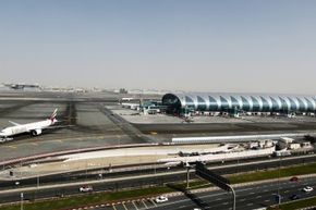 Check out that sleek looking terminal at Dubai International Airport. It's the A380 Hub. According to the airport, it's &quot;a purpose-built facility for the world's largest fleet of A380s.&quot;