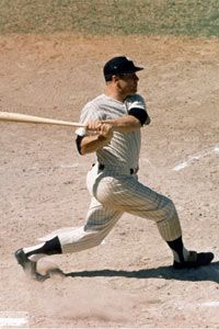 Mickey Mantle played for the New York Yankees from 1951-1968 and lead the Yankees to capturing the 1958 World Series championship against the Milwaukee Braves.