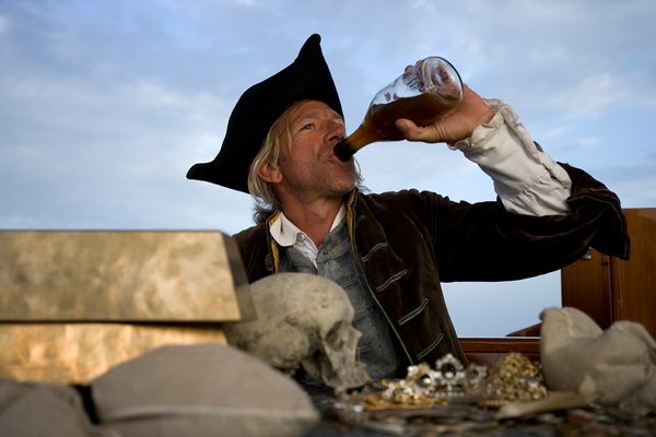 Pirate drinking