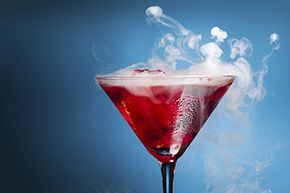 Inhaling vapor from an alcoholic drink is entirely different from sipping a cocktail, and devices called vaporizers can help you to do it.  
