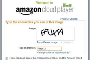 你会遇到这个屏幕你第一次打开Amazon云播放器。”border=