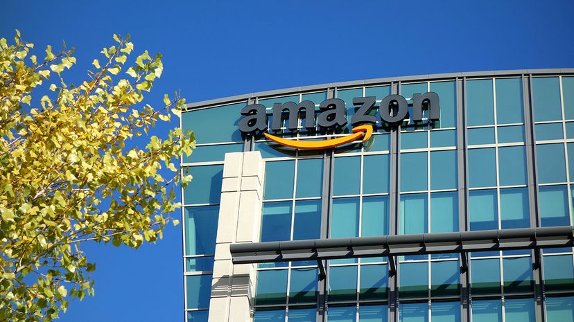 amazon corporate building with sign