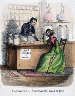 woman buying perfume