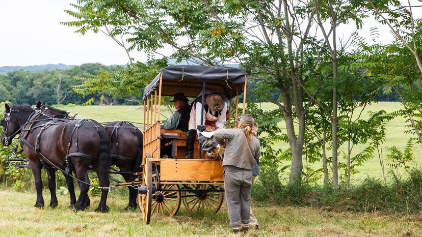 ambulance, civil war reenactor