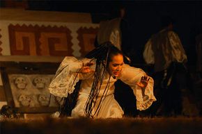 A actress in Mexico performs 'La llorona,' based upon the legend, as part of the Day of the Dead celebrations.
