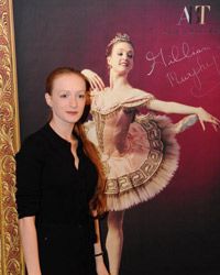 Gillian Murphy, a principal dancer from the American Ballet Theatre, attends a press conference in Beijing.