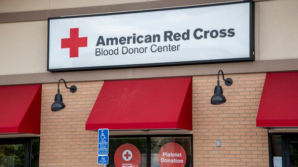 American Red Cross blood donor center.