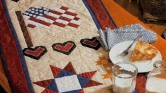 Americana Summer Quilted Table Runner Pattern