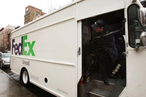 FedEx truck.