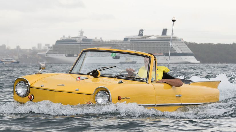 Amphicar in Sydney Harbour