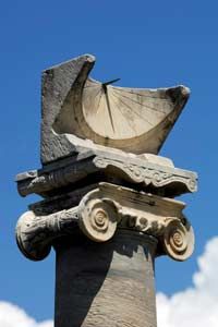 This Roman sundial is very similar to the hemicycles created by the Greeks.