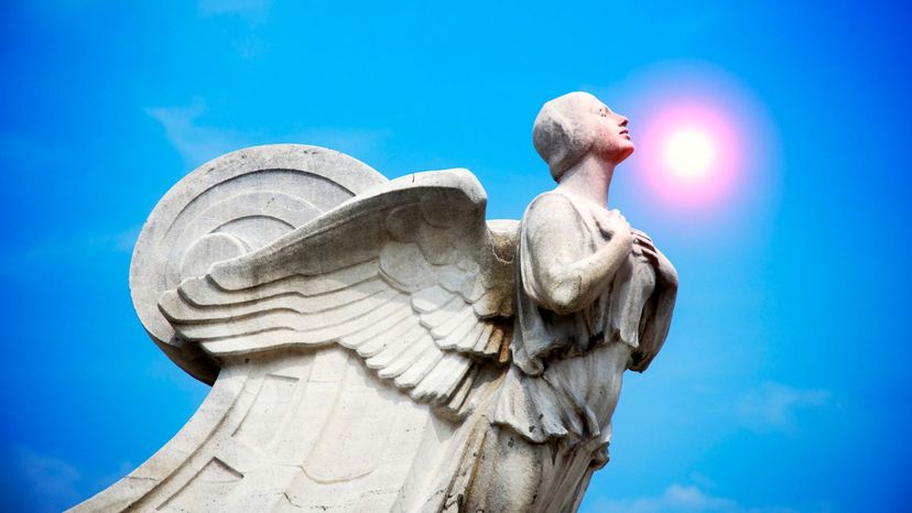 Angel and Sky Background