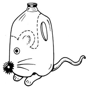 Make a milk jug animal.