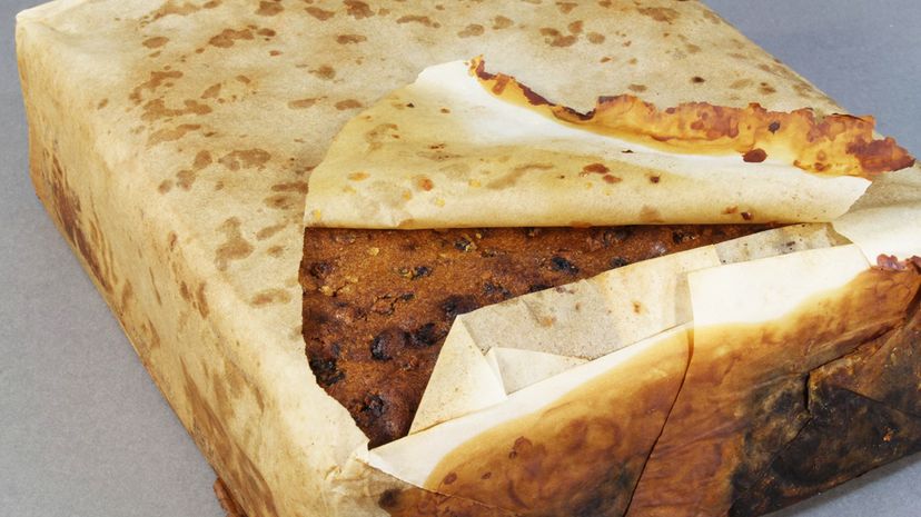 The fruitcake recently discovered preserved by the Antarctic cold has been deemed "almost" edible by researchers. Antarctic Heritage Trust”width=