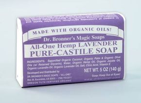 Dr. Bronner’s Magic Soap, an organic soap.