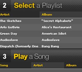AIM Tunes allows users to create playlists.