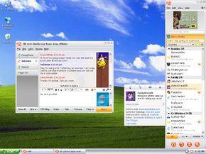 AOL Instant Messenger window on a computer screen.