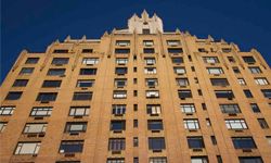 The exterior of an Art Deco apartment building in New York City.