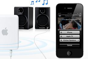 Apple AirPlay lets you stream music or movies from iTunes or your mobile Apple device to any AirPlay-enabled device on the same network.