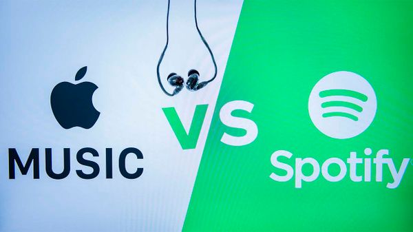 apple, spotify