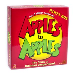 《Apples to Apples》是一款流行且不可预测的派对游戏。＂width=