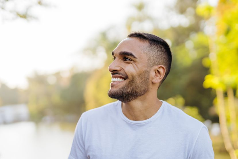 Young smiling  man