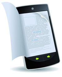 如今，就连手机也加入了电子阅读的行列。这对各地的书虫们来说是个好消息!＂width=