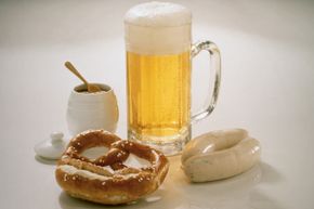 beer and pretzels