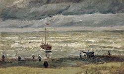 The 1882 painting &quot;View of the Sea at Scheveningen&quot; was one of two works stolen from the Van Gogh Museum in Amsterdam.