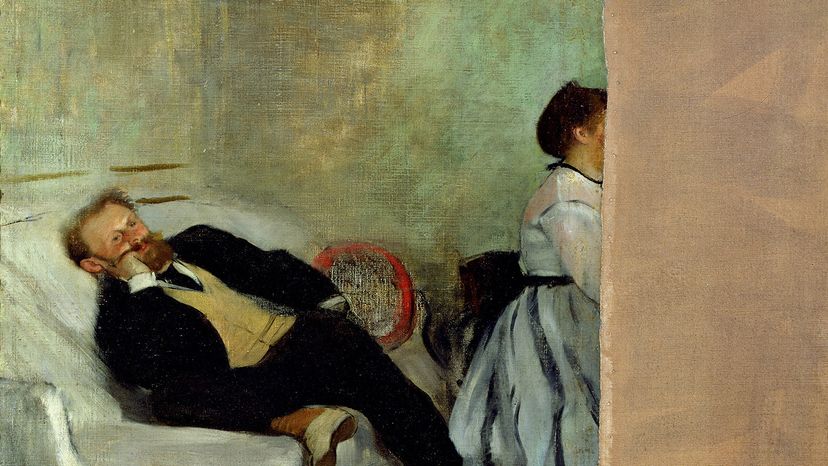 Degas' painting of Edouard Manet  and his wife Suzanne