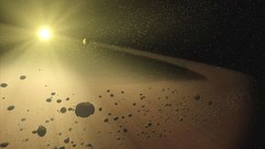 The main asteroid belt is home to most of the solar system's asteroids.