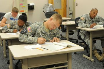 Students work to improve their ASVAB scores for the Armed Forces