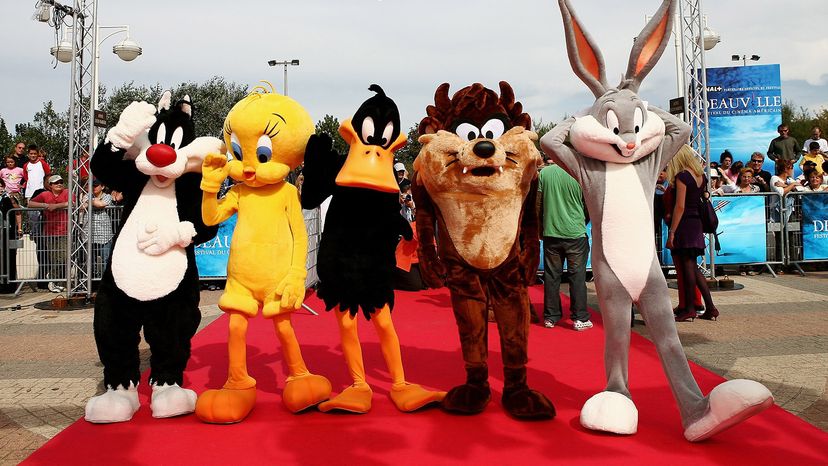 Bugs Bunny, Sylvester the cat, Tweety Bird, Daffy Duck, Tasmanian Devil 