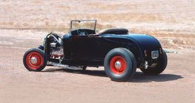 The Bud Bryan '29 Roadster was intentionally built usingvintage components, one of the first of such hot rods.