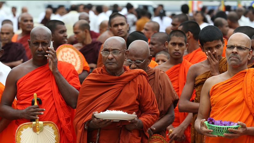 Buddhist monk protest