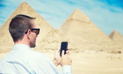 Achievement unlocked: Travel apps let you see the world without breaking the bank. See more pictures of pyramids.