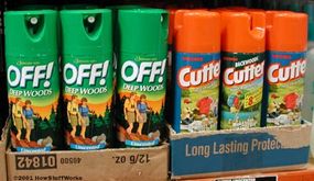 You can find spray-on repellents at most stores. These sprays often contain DEET.