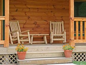 Front porch steps.