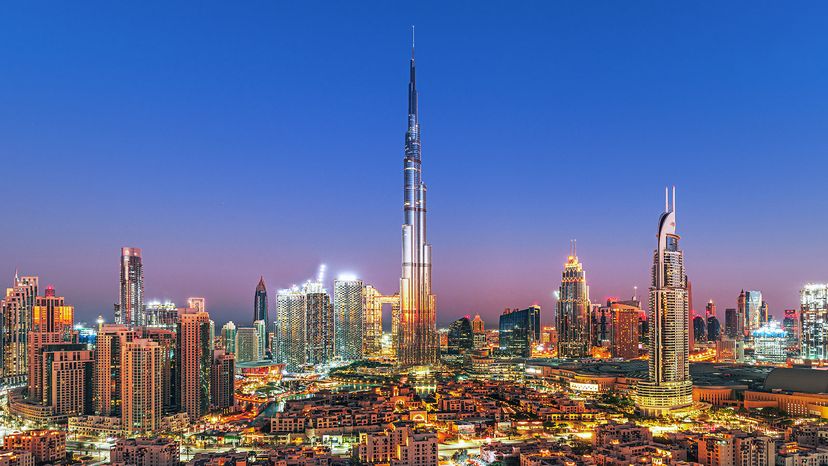 Burj Khalifa in the skyline