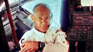 Edwin E. "Buzz" Aldrin, Jr. during the lunar landing mission