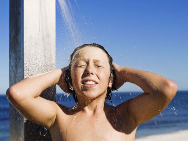 beach shower