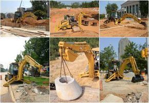 The backhoe has many applications.