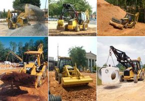 The loader can do all sorts of jobs.(Click on each picture for a larger image.)