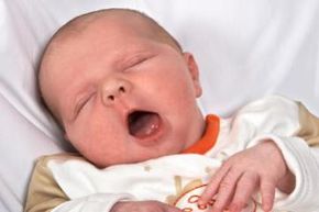 The average yawn lasts about six seconds. See more human senses pictures.