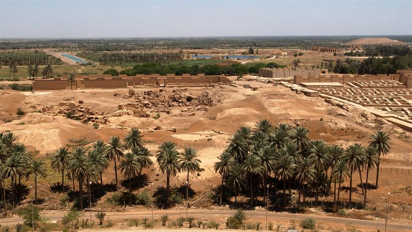 Saddam Hussein palace, Babylon ruins