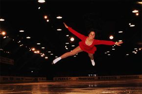 Wearing her trademark wedge haircut, Dorothy Hamill took silver at the 1975 World Championships in Colorado Springs, Colo.
