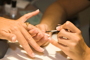 A long-lasting manicure starts with a base coat. See more pictures of personal hygiene practices.
